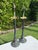 Late 20th Century Vintage Stiffel Neoclassical Bronze Table Lamps, Pair For Sale - Image 5 of 12
