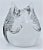 Transparent Daum of France Owl Head Glass Crystal Paperweight For Sale - Image 8 of 12