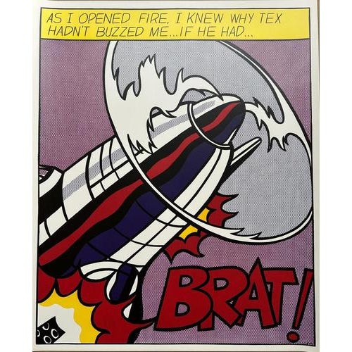 Roy Lichtenstein, As I Opened Fire Triptych, 1966, Lithographs, Set of 3 For Sale - Image 10 of 10