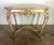 19th C. French Painted & Parcel Gilt Table W/ Marble Top For Sale - Image 16 of 17