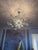 Modern 1960s J. & L. Lobmeyr Starburst Chandelier | Austrian Crystal & Chrome For Sale - Image 3 of 3