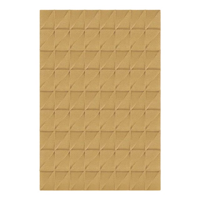 Natural Triangle Textured Rug from Marqqa For Sale