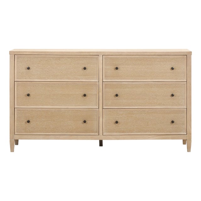 Bristol Park Whitewashed Oak Wood Dresser For Sale - Image 11 of 11