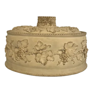 Late 19th Century Large 3pc Antique Wedgwood Caneware Game Pie Dish / Tureen C1870 #4