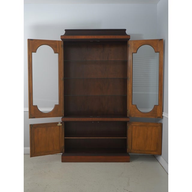 Neoclassical Baker Satinwood Neoclassical China Cabinet For Sale - Image 3 of 18