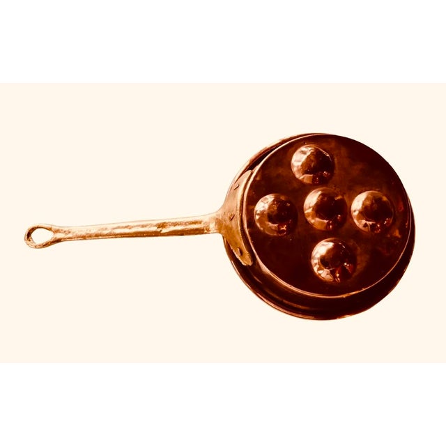 French Copper Pan With Long Handle - Handmade 1950s For Sale - Image 17 of 18