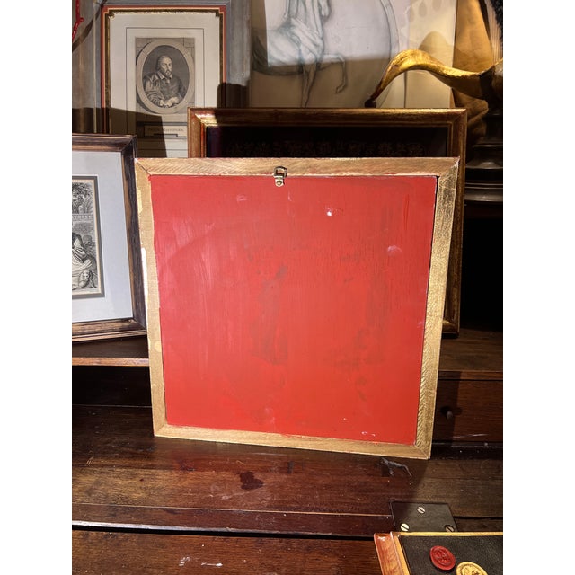 Renaissance Revival Grotesche Painted Frame With Neoclassical Grand Tour Intaglios For Sale - Image 16 of 16