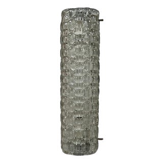Space Age Wall Light in Ice Glass, 1960s-1970s For Sale