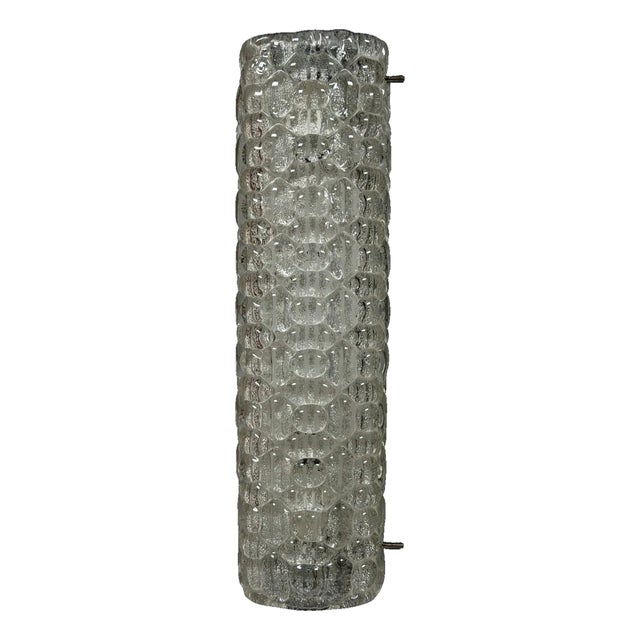 Space Age Wall Light in Ice Glass, 1960s-1970s For Sale