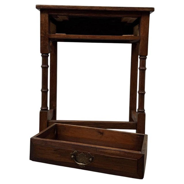 20th Century Traditional Oak Side Table For Sale - Image 3 of 12