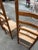 American 1970s Vintage Collection of Ladder-Back Chairs- Set of 4 For Sale - Image 3 of 12