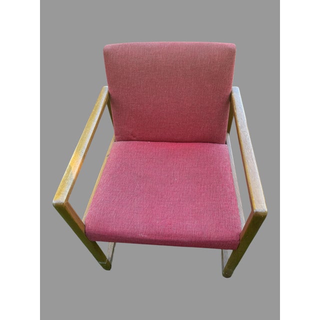 Mid-Century Modern Mid 20th Century Pair Vintage Mid Century Modern Arm Chairs For Sale - Image 3 of 11
