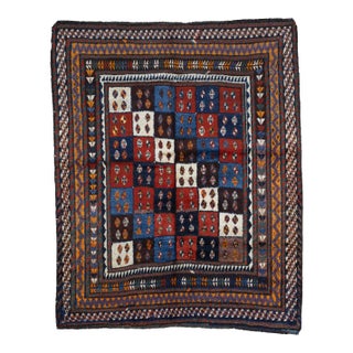 Antique Persian Tribal Lori Rug 6'1" X 7’6" For Sale