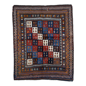 Antique Persian Tribal Lori Rug 6'1" X 7’6"