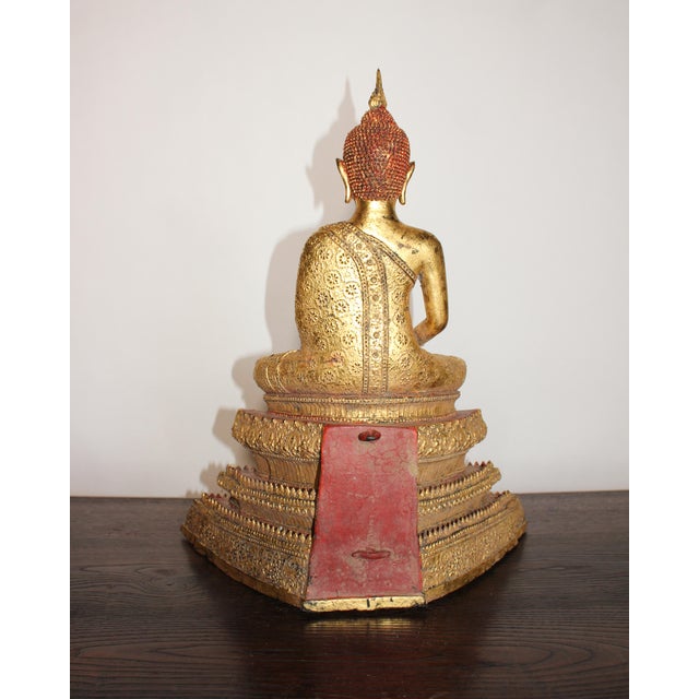 16th Century Thai Bronze Buddha For Sale - Image 4 of 10