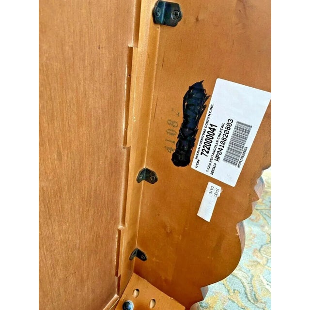 Gorgeous Vintage Hekman Furniture accent side table with French carvings. 22" Tall x 32" wide x 24" deep. Very Good...