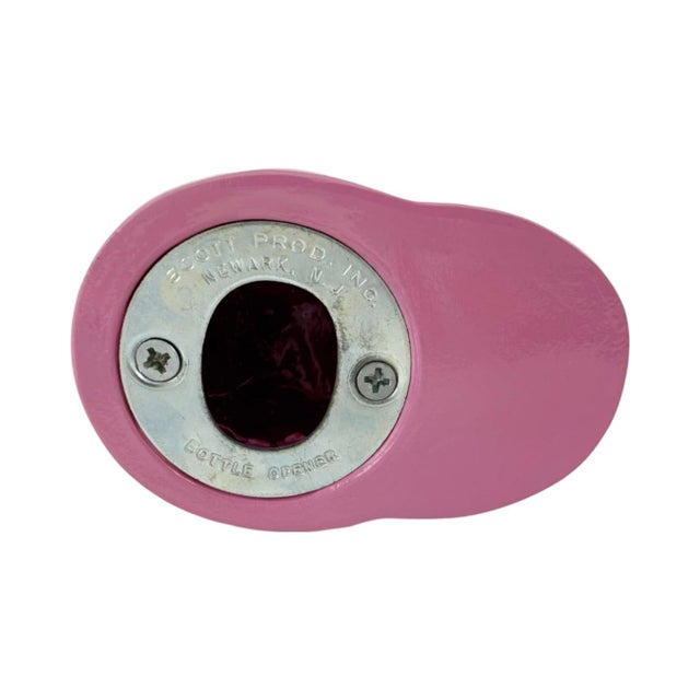 Vintage 1990 Triple Crown Ball Pink Equestrian Jockey Cap Bottle Opener For Sale - Image 4 of 11