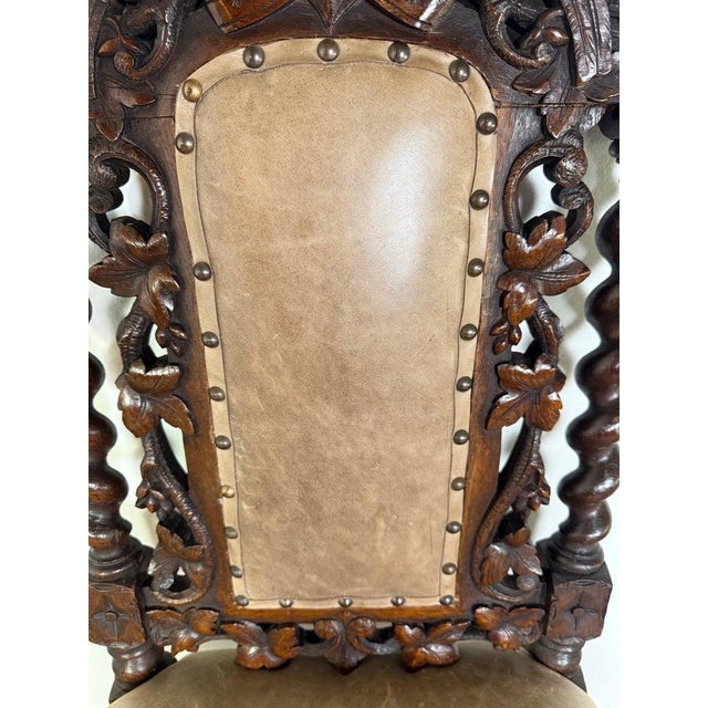 19th Century Set of Six 19th C. Renaissance Revival Dining Chairs For Sale - Image 5 of 18