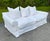 Vintage White Cotton Denim Slipcover Sofa and Lounge Chair by Cisco Brothers For Sale In New York - Image 6 of 12