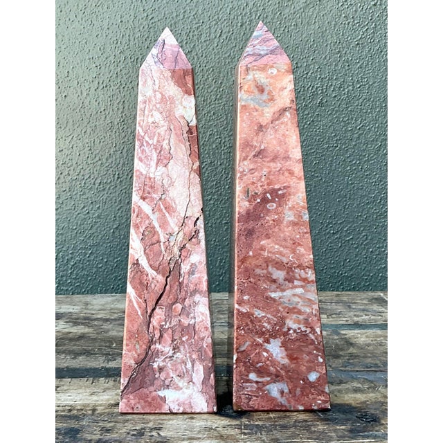 Vintage Minimalist Stone Obelisks - A Pair For Sale - Image 4 of 12