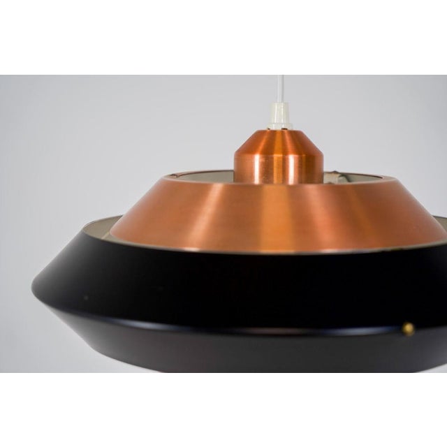 Copper & Black Pendant Light For Sale - Image 9 of 13