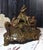 Antique Art Nouveau Metal Dresser Box Casket Lady on Bear Skin Rug For Sale - Image 9 of 18