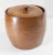 We are selling this cool carved walnut Jar with cover. This jar is either mid century or possibly 19th century treenware....