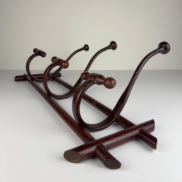 Antique Wooden Coat Rack, Italy, 1930s For Sale - Image 10 of 18