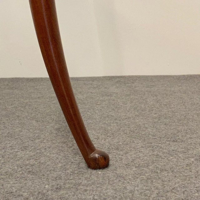 Round Coffee Table with Beveled Glass For Sale - Image 6 of 9