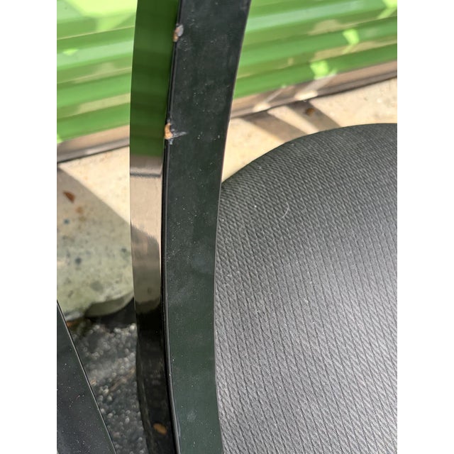 1980s 1980s 6 Pietro Costantini for Ello Black Dining Chairs Labelled For Sale - Image 5 of 6