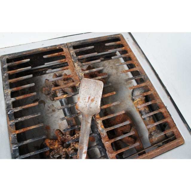 Antique Alcazar Range & Heater Co Acme Enameled Porcelain Gas Kitchen Stove For Sale - Image 9 of 16