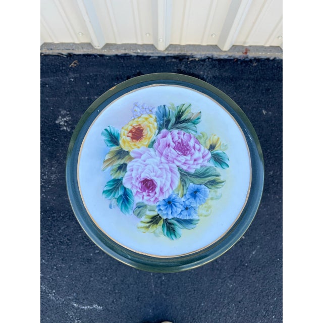 32" Italian Capodimonte Porcelain Columns or Pedestals- A Pair For Sale - Image 9 of 12