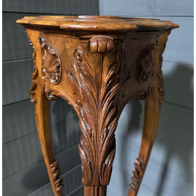 French Walnut Side Table, 1900s For Sale - Image 14 of 16