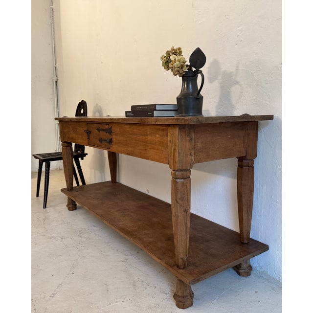 1970s Rustic Spanish Console Table, 1950s For Sale - Image 5 of 18