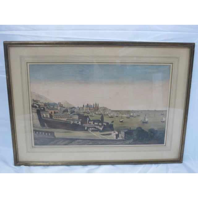 Antique Sailboats by the Waterfront Optica Print For Sale In Portland, OR - Image 6 of 6