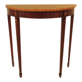 Federal Classic Mahogany Finish Hall Console Foyer Table For Sale