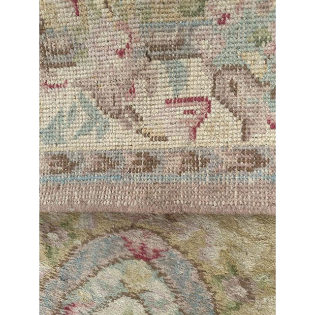 Mid-Century Indian Savonnerie Design Rug, 1950s For Sale - Image 18 of 18