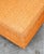 1960s Mid Century Modern Ottoman Stool Rectangular Cushion Orange Vintage Rolling Seat For Sale - Image 5 of 11