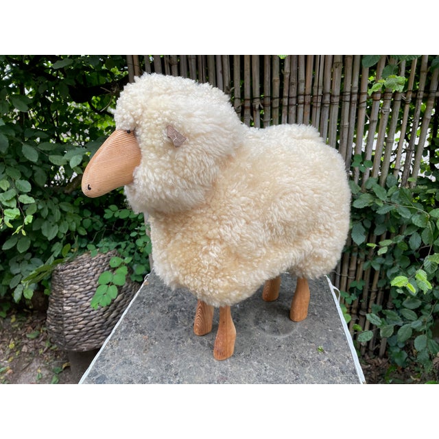 Wool Lamb by Hanns Peter Krafft, Germany, 1970s For Sale - Image 6 of 14