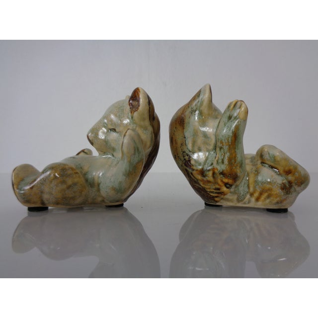 Beige Danish Studio Ceramic Bears from Søholm, 1960s, Set of 2 For Sale - Image 8 of 13