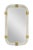 2020s Italian Murano Glass Mirror With Twisted Clear Glass and Brass Details For Sale - Image 5 of 5