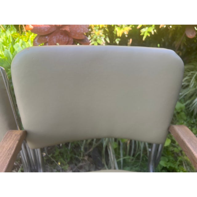 Vintage Chromcraft/Royal Metal Craft Style Double Chair Bench For Sale - Image 10 of 12