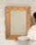 Wood 19th Century France Art Deco Tan Wood Mirror For Sale - Image 7 of 8