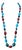 Vintage Turquoise & Coral Bead Necklace For Sale