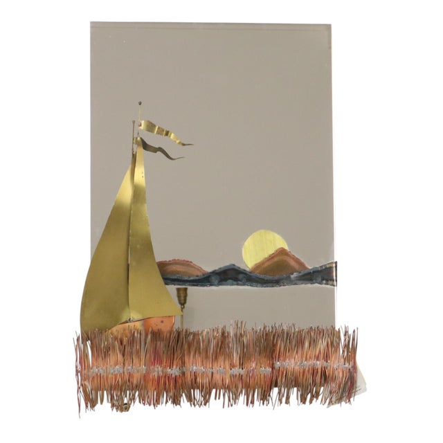Copper and Brass Boat Mirror by Daniel Dhaeseleer, 1970s For Sale - Image 13 of 18