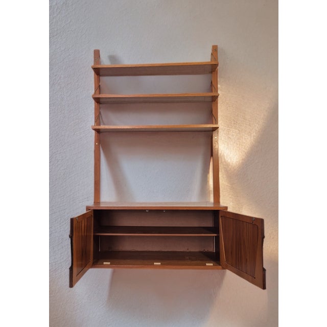 Teak Wall Storage Cabinet by Kjell Riise, 1960s For Sale - Image 6 of 10