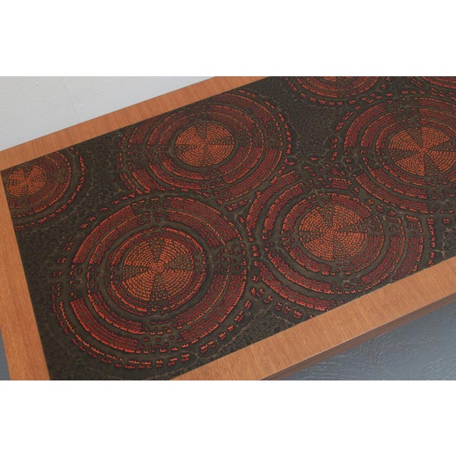 Wood Height Adjustable Enamel Coffee Table, 1970s For Sale - Image 7 of 15