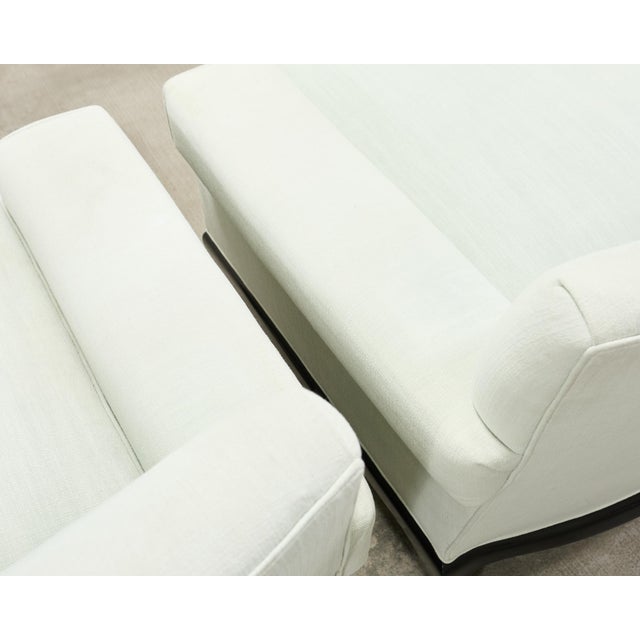 Pair of A. Rudin 619 Modern Ebonized Ming Style Lounge Chairs For Sale - Image 16 of 18
