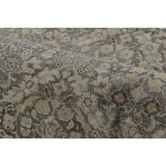 Rug & Kilim’s Persian-Inspired Rug, Floral Patterns in Brown and Gray Tones For Sale In New York - Image 6 of 7