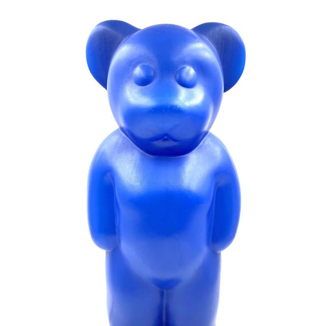 Blue Postmodern Blue Bear Lamp by Heinz Klein for Elmar Flötotto, Germany, 1990s For Sale - Image 8 of 18